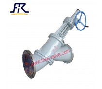 Anti Abrasive High Pressure Y Type Slurry Globe Valve