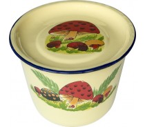 Enamel Finger Bowl With Lid