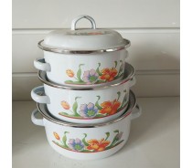 Enamel casserole set 671DB/EDB