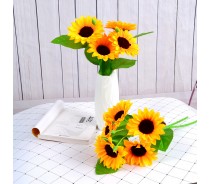 Multi Sizes Silk Sunflower For Decoration