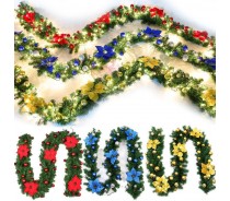 New Christmas Garland Rattan With Ornaments