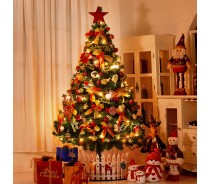 Collapsible PVC Green Artificial Modern Christmas Tree