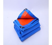 Waterproof Orange Blue Poly Tarpaulin sheet and rolls