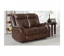 Classic Power Reclining Leather Loveseat