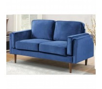 Modern Creative Blue Fabric Double Sofa