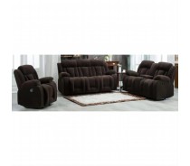 Classic Fabric Tripie Recliner Sofa