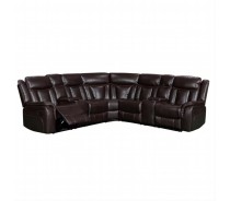 Four-Piece Leather Power Recliner Sofa
