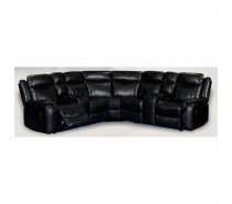 Advanced Bright Leather Corner Recliner Sofa