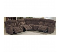 Creative Fabrics Five-Person Recliner Sofa