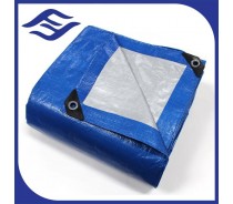 Blue and Silver Tarpaulin