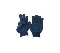 Double Side Blue Dotted Gloves PVC Dotted Gloves